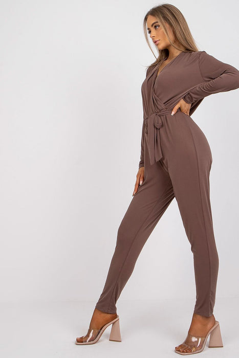 Elegant Wrap-Front Jumpsuit