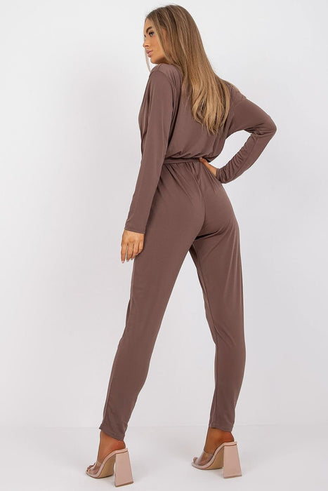 Elegant Wrap-Front Jumpsuit