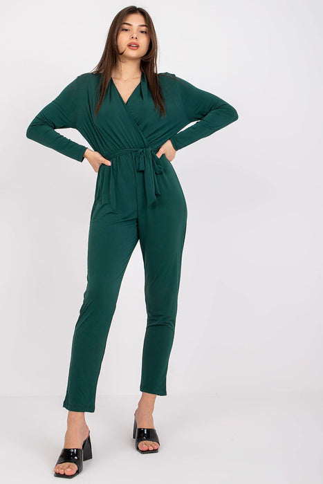 Elegant Wrap-Front Jumpsuit