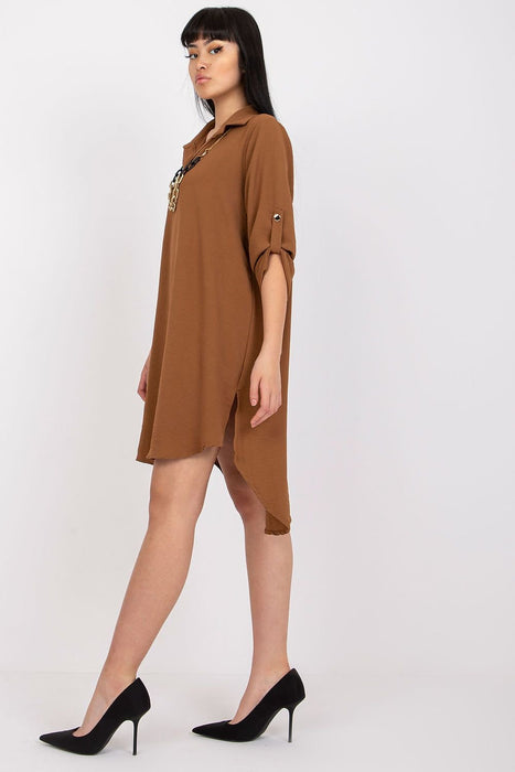 Chic Italian Asymmetrical Day Dress for Effortless Elegance