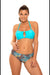 Stylish Two-Piece Swim Set for Small to Medium Busts