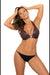 Glamorous 3-Piece Push-Up Bikini Set with Chic Jewel Accents