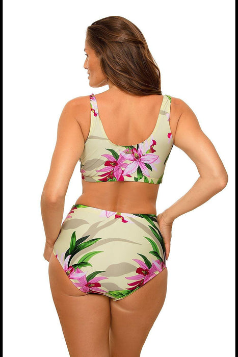 Chic High-Waisted Two-Piece Swim Set "Marko" for Active Women