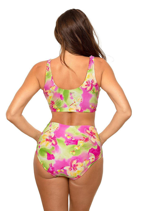 Chic High-Waisted Two-Piece Swim Set "Marko" for Active Women