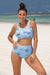 Chic High-Waisted Two-Piece Swim Set "Marko" for Active Women