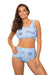 Chic High-Waisted Two-Piece Swim Set "Marko" for Active Women