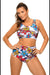 Chic High-Waisted Two-Piece Swim Set "Marko" for Active Women