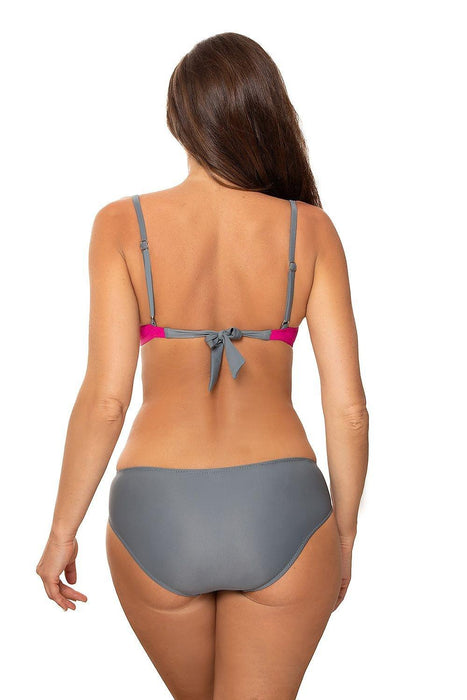 Chic Performance Two-Piece Swimwear Set with Supportive Cups