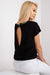 Elegant Bow-Back Short Sleeve Top