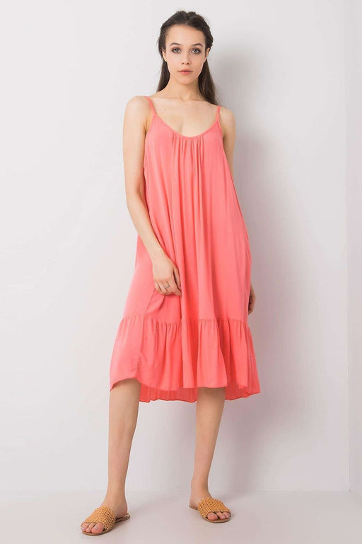 Chic Summer Strapless Flare Dress - Breezy Viscose Blend