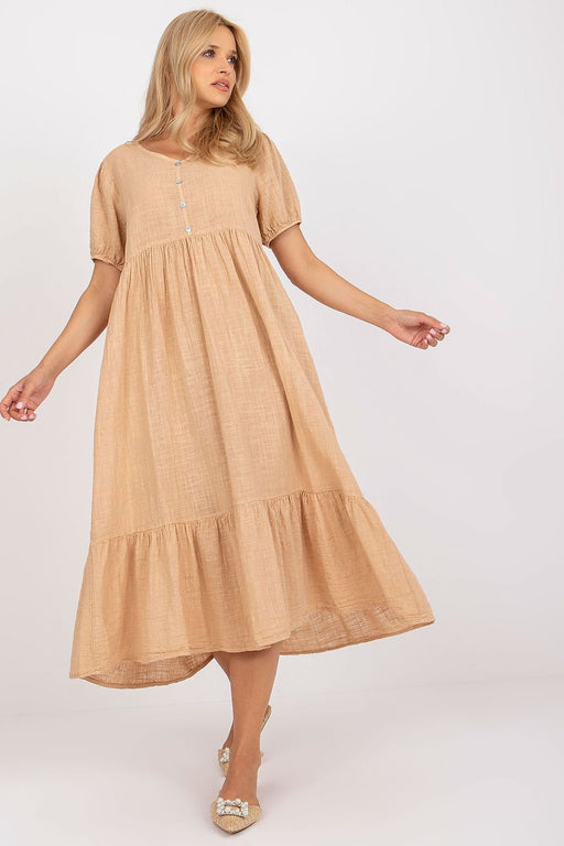 Romantic Ruffle Hem Heart Dress