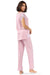 Lace-Trimmed Cotton Pajama Set with Playful Pea Print