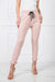 Stylish High-Waisted Cotton Blend Lounge Trousers