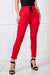 Stylish High-Waisted Cotton Blend Lounge Trousers