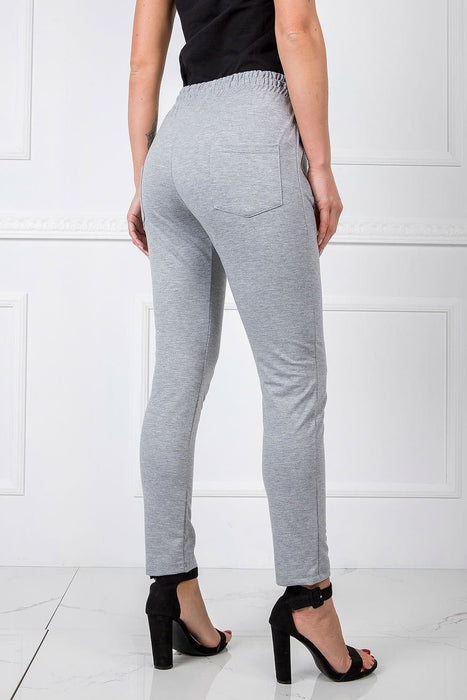 Stylish High-Waisted Cotton Blend Lounge Trousers