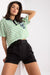 Sophisticated Italian Women's Zip-Front Shorts with Coordinating Belt