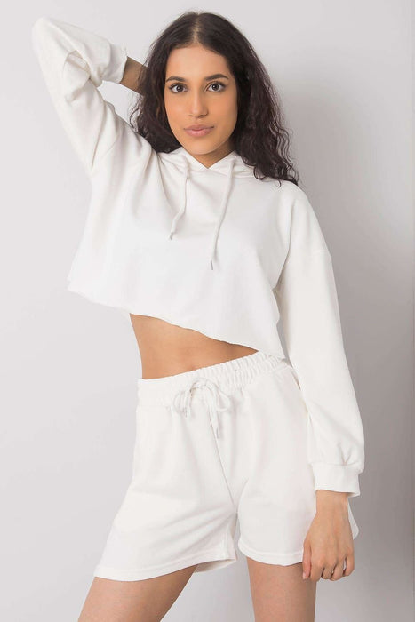 Stylish Athleisure Hoodie and Shorts Set with Adjustable Waistband