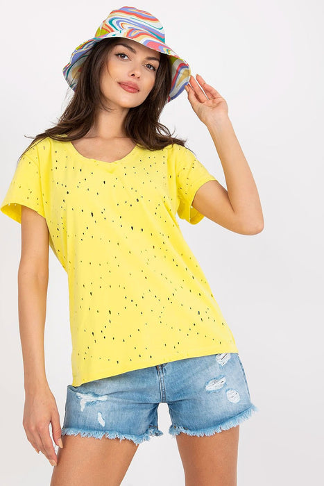 Elegant Openwork Summer T-Shirt