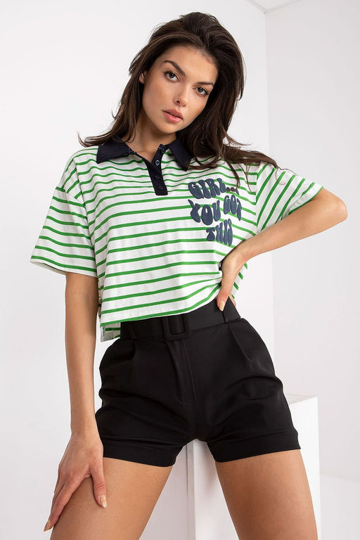 Stylish Striped Polo Tee