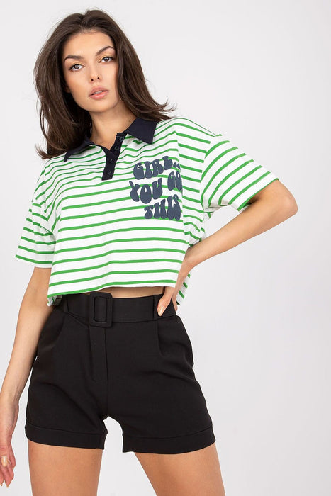 Stylish Striped Polo Tee