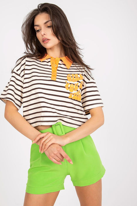 Stylish Striped Polo Tee