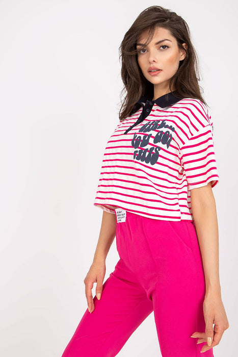 Stylish Striped Polo Tee