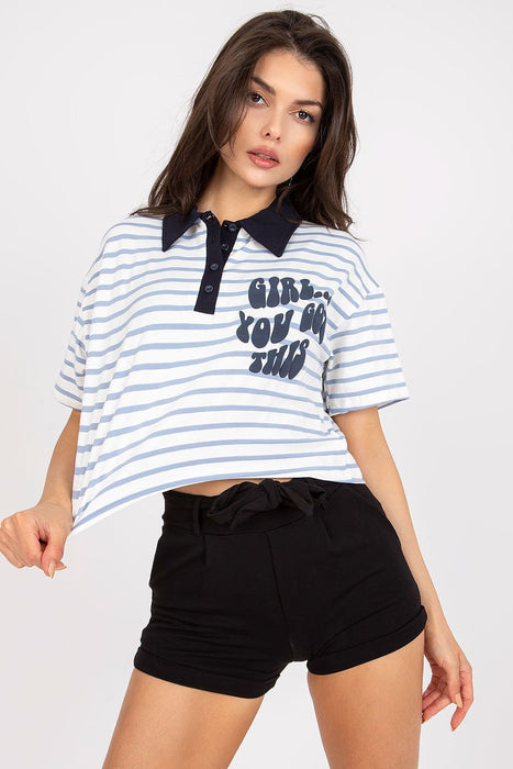 Stylish Striped Polo Tee