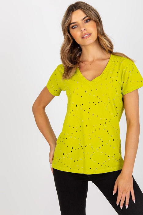 Elegant Openwork Summer T-Shirt