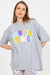 Chic Ladies' Cotton Blend T-shirt with Stylish Text