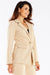 Golden Button Shawl Collar Suit Jacket for Women