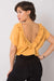 Elegant Ruffled Backless Top