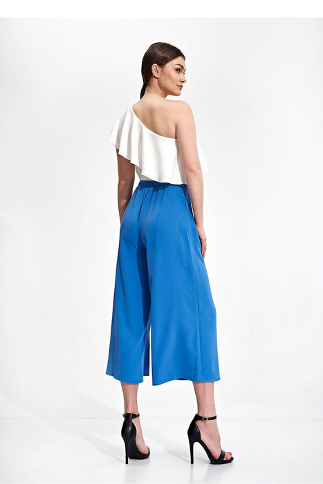 Vintage-Inspired Slit Flare Pants for Women