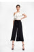 Vintage-Inspired Slit Flare Pants for Women