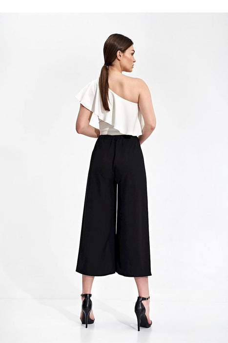 Vintage-Inspired Slit Flare Pants for Women