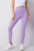 Ribbed High-Waisted Cotton Leggings Available in Various Sizes