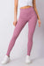 Ribbed High-Waisted Cotton Leggings Available in Various Sizes