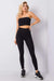 Ribbed High-Waisted Cotton Leggings Available in Various Sizes