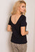 Sleek Backless Cotton Top for Women - The Perfect Blend of Elegance and Comfort