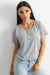 Chic Women's Back Slit Cotton Blend Tee by BFG