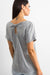 Chic Women's Back Slit Cotton Blend Tee by BFG