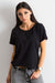 Chic Women's Back Slit Cotton Blend Tee by BFG