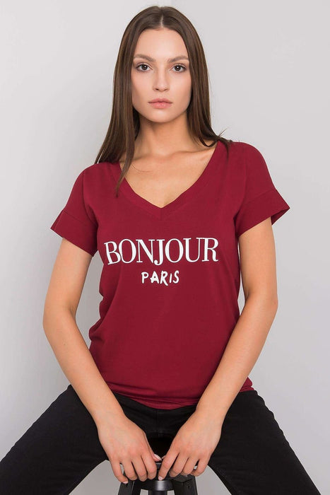 Stylish V-Neck Women's T-Shirt