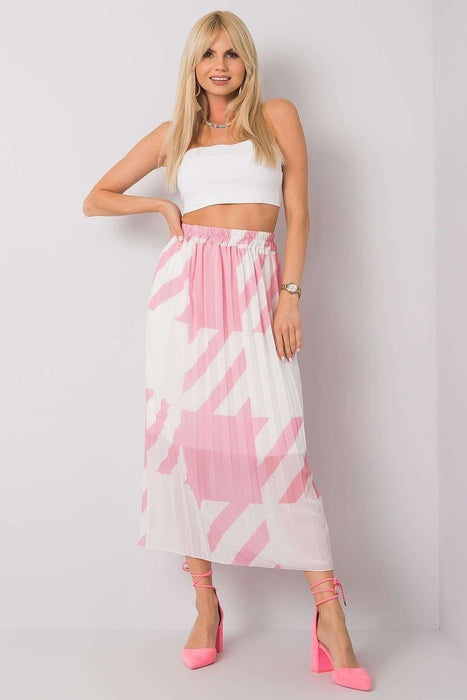 Chic Pleated Summer Skirt with Unique Italian Pattern