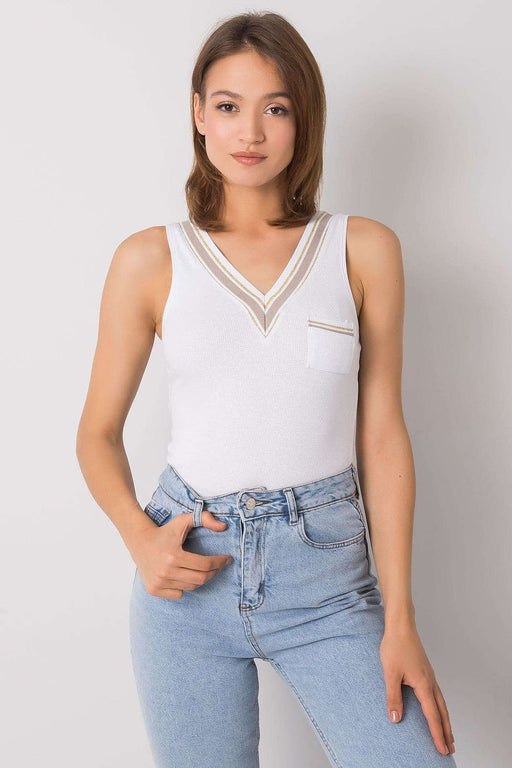 Chic Heart Pocket Cotton Tank Top