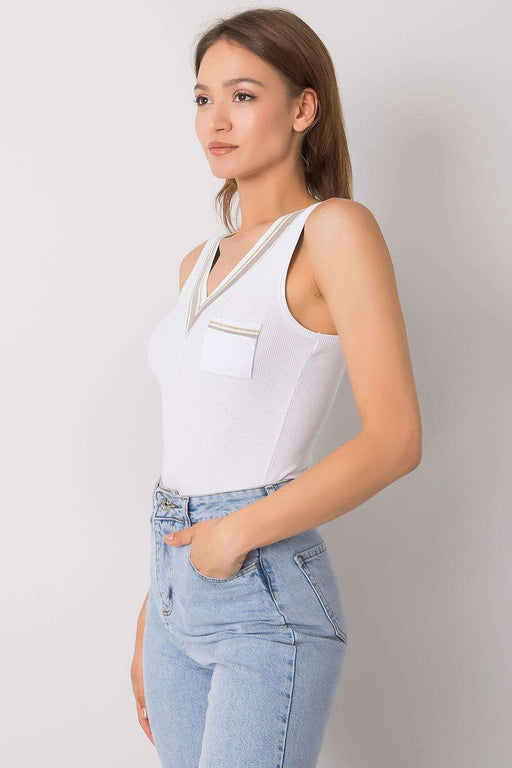 Chic Heart Pocket Cotton Tank Top