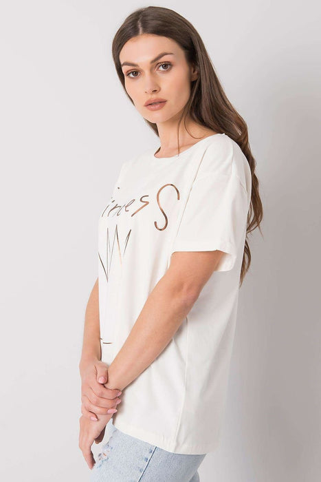 Chic Patterned Cotton Mix Women's Tee