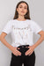 Chic Patterned Cotton Mix Women's Tee