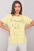 Chic Patterned Cotton Mix Women's Tee