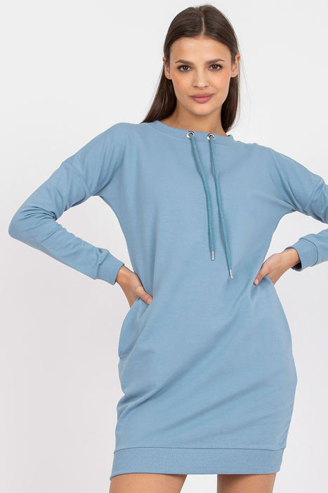 Chic Tieback Long Sleeve Sweatshirt Dress for Ultimate Comfort