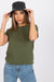 Chic Everyday Comfort: Women's Cotton Blend Short Sleeve Tee